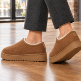 Massimo-Firenze Suede Slippers - Brown