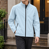 Lothaire Zip Jacket - Light Aqua Blue