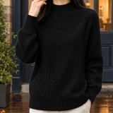 Ruby Mock Neck Sweater - Black