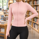 Imogen-Elise Sculpted Zip Top - Light Pink