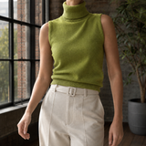 Maxine-Rose Turtleneck Sweater - Green