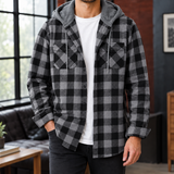 Liam Hooded Overshirt - Gray