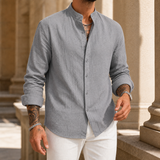 Blake Linen Shirt - Gray