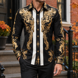Colm Embroidered Shirt - Black