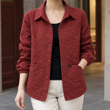 Elettra-June Quilted Jacket - Angola Red
