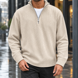 Calvin-Reid Stand Collar Pullover - Khaki