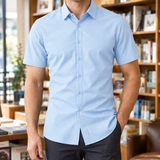 Matthias Short-Sleeve Shirt - Light Blue