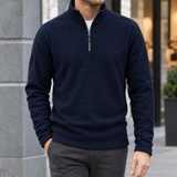 Rafferty-James Quarter Zip Pullover - Navy Blue