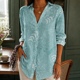Sienna-Louise Relaxed Shirt - Aqua