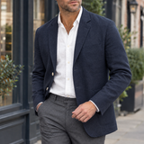 Bastien Unstructured Blazer - Navy