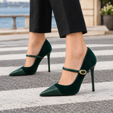 Nervesa Suede Heels - As Pictured
