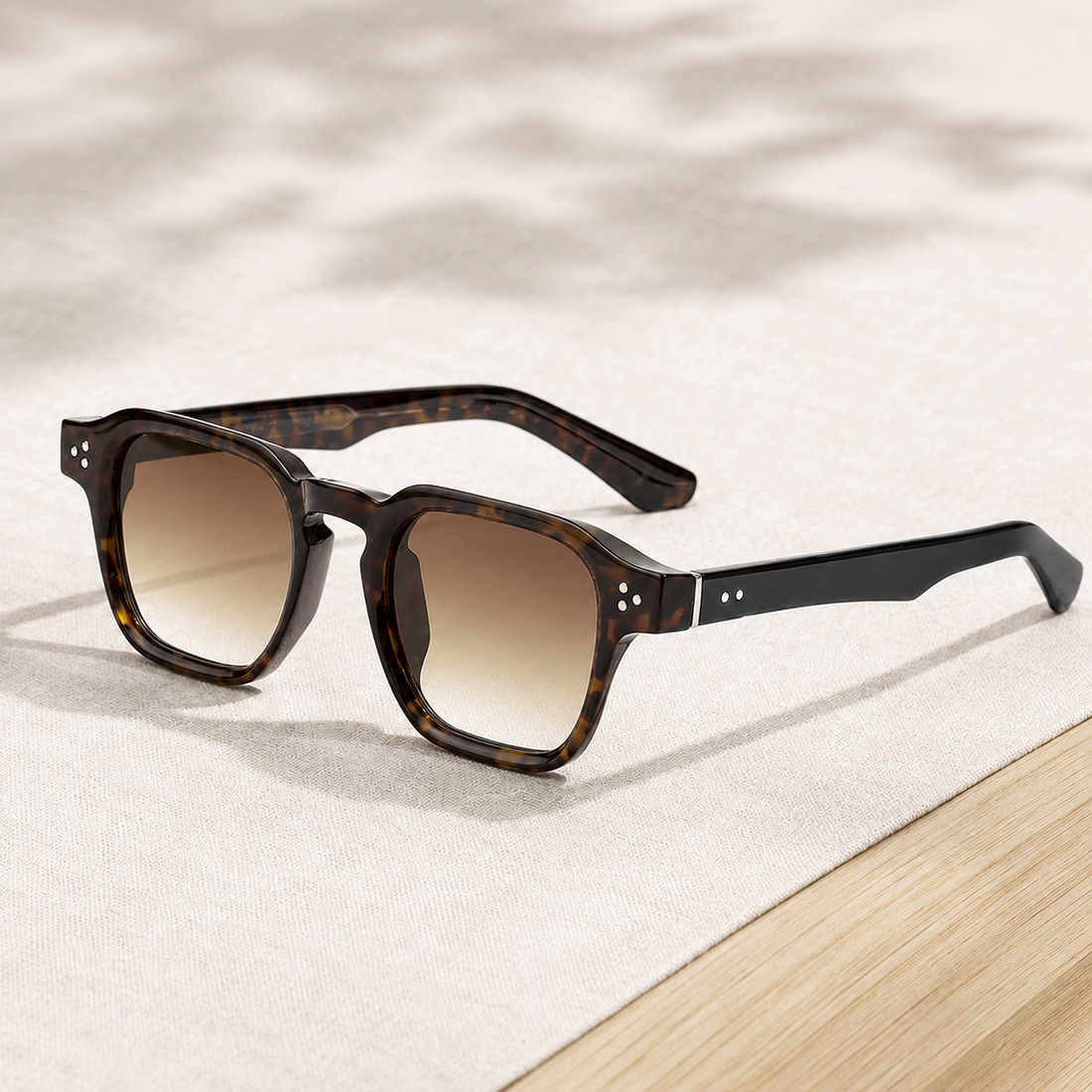 Orson Retro Sunglasses - Tortoiseshell Brown