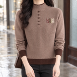 Carlotta Mock Neck Sweater - Camel