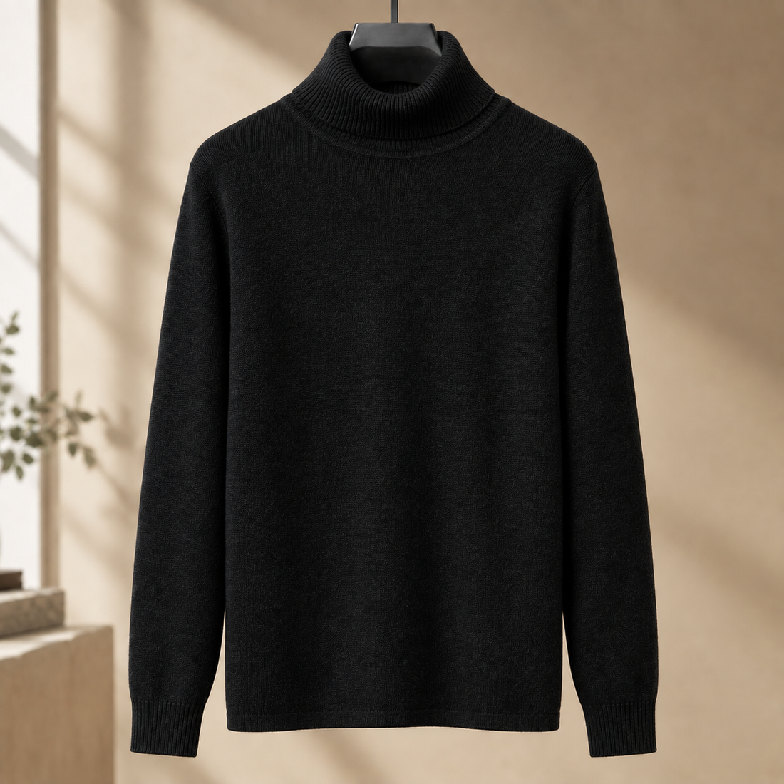 Maximilian Turtleneck Sweater - Black