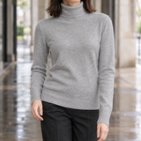 Nicole Turtleneck Sweater - Gray