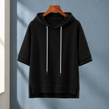 Laurent Cotton Hoodie - Black