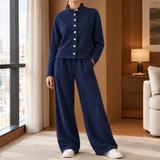 Catriona-Grace Wide Leg Set - Blue