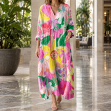 Alexia Relaxed Maxi Dress - Pink Botanical