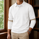 Sebastian Collared Sweatshirt - White
