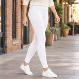Evelina-Marie High Waist Leggings - White