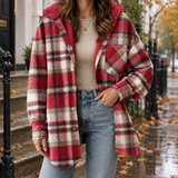 Andrina-Belle Hooded Jacket - Red