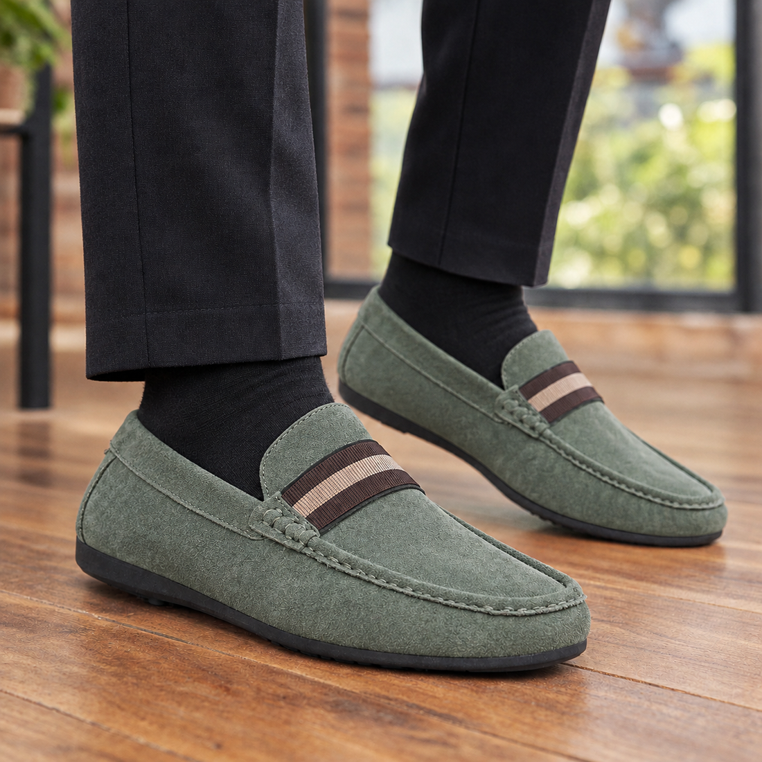 Cassano Slip-On Loafers - Green