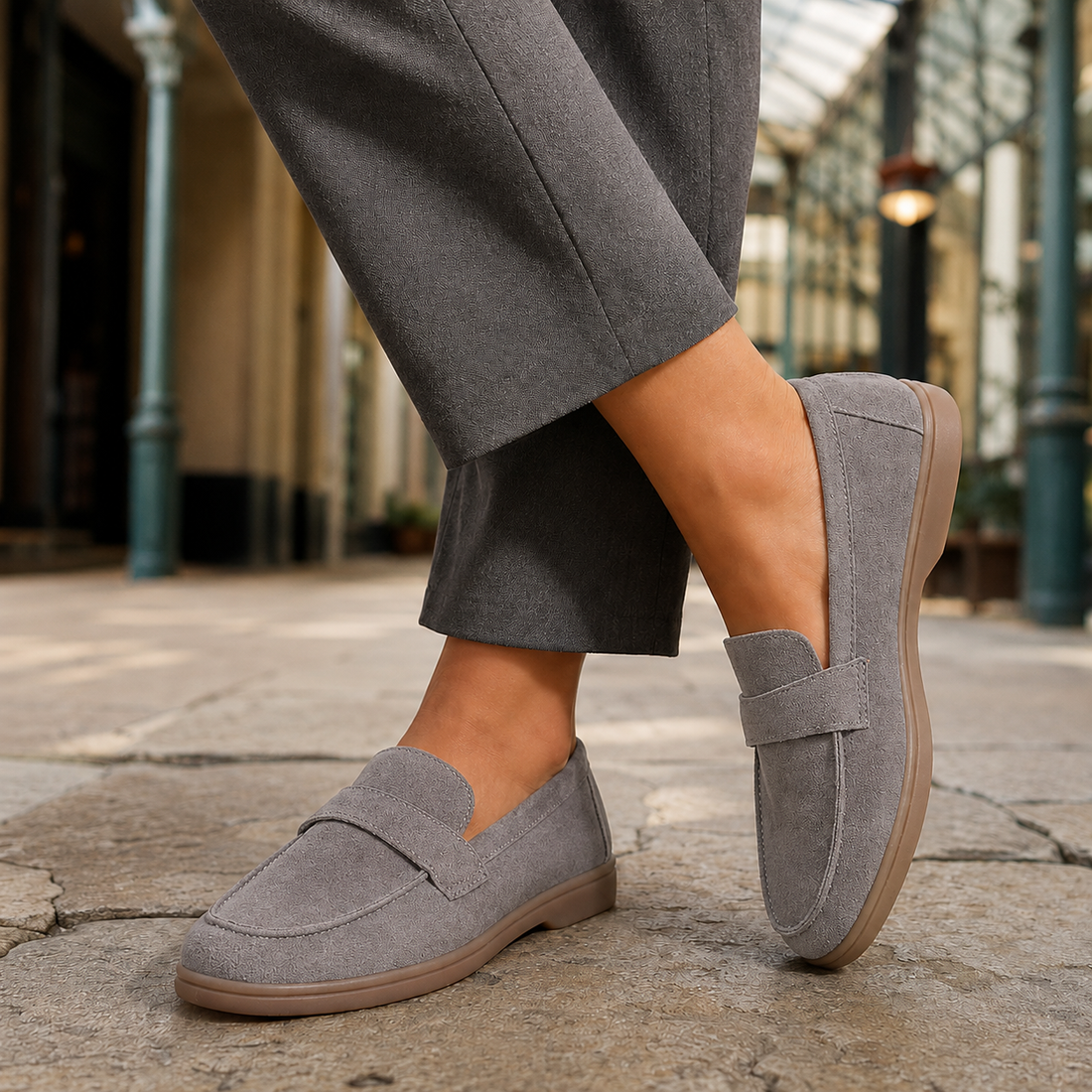 Martelli Penny Loafers - Gray