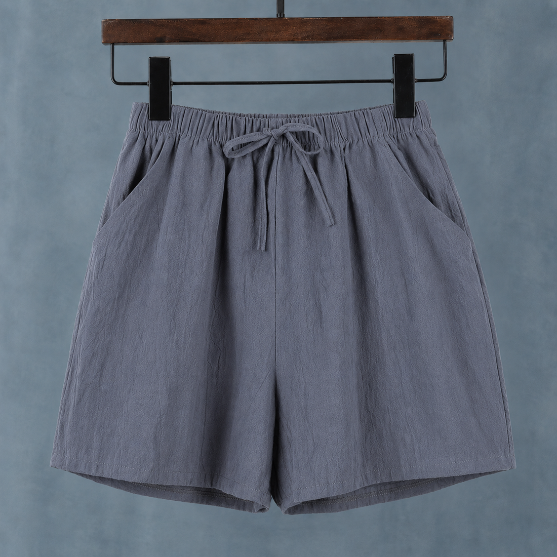 Hermione Wide-Leg Shorts - Gray