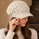 Fenmore Cable Knit Cap - Beige 2