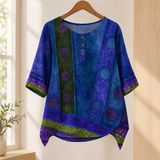 Marguerite-Skye Relaxed Blouse - Blue Violet 2
