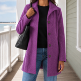 Aimee Wool Coat - Purple