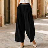 Cassia Wide Leg Pants - Black