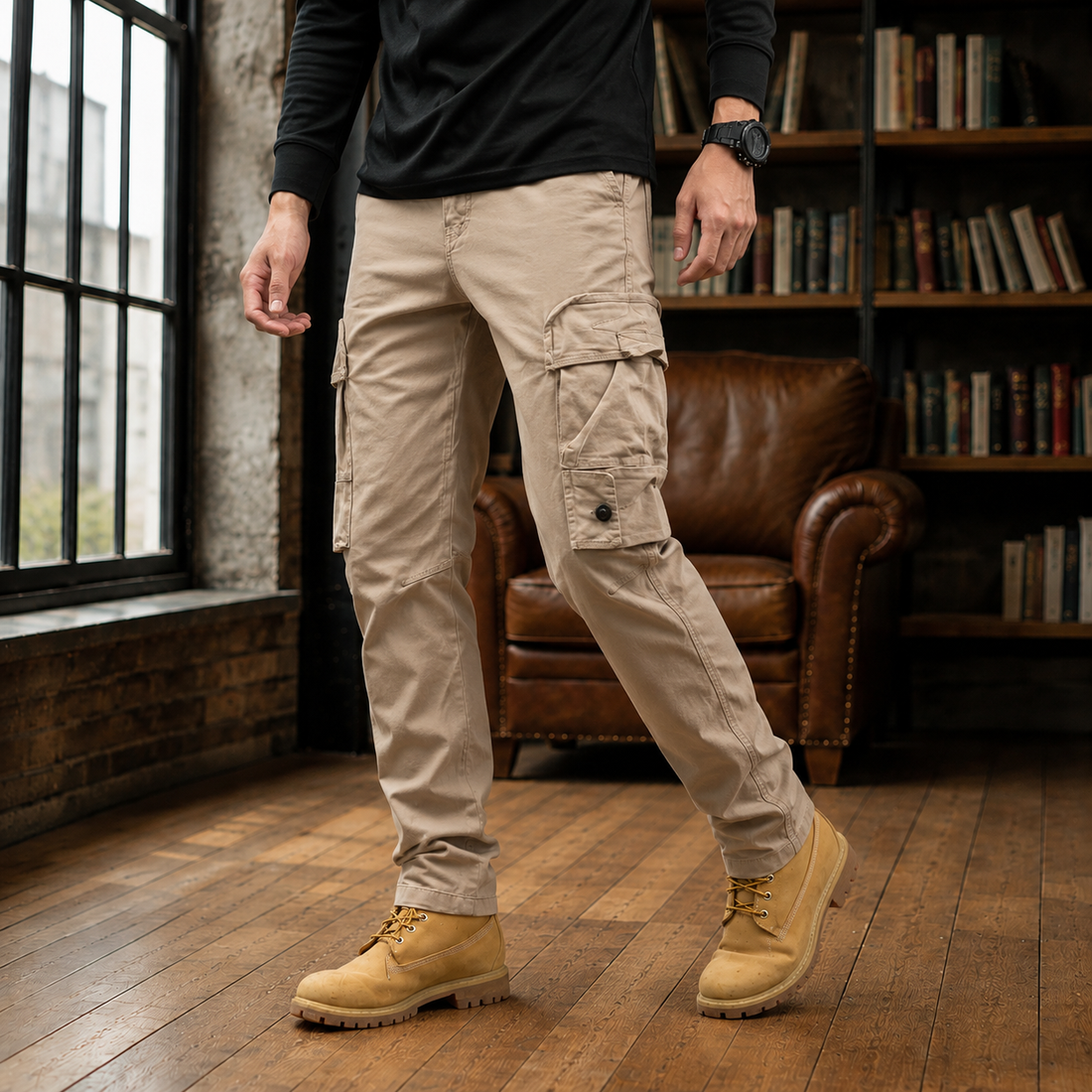Milo Relaxed Cargo Pants - Koffie