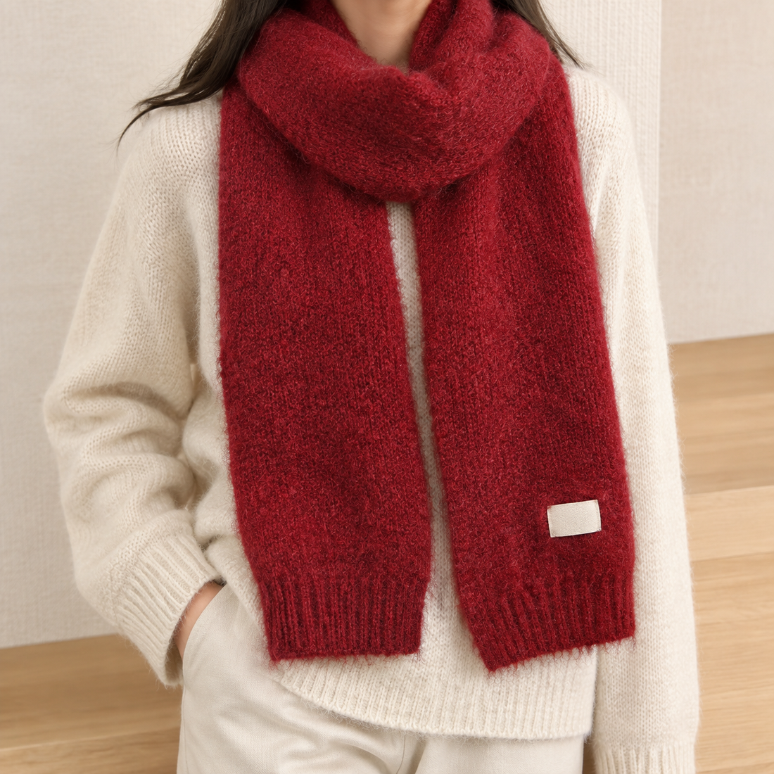 Hartwell Cashmere Scarf - Red