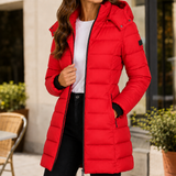 Dahlia-Claire Quilted Jacket - Red