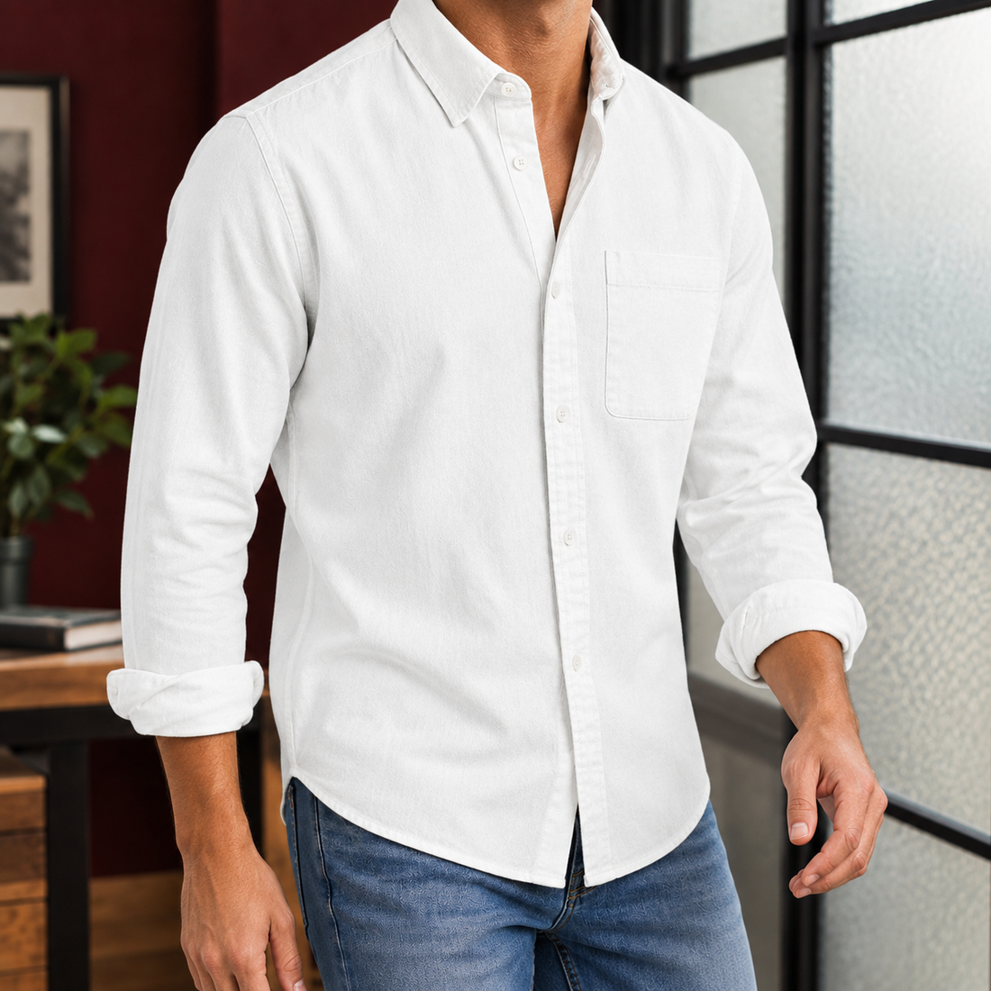 Jacob Relaxed Shirt - White