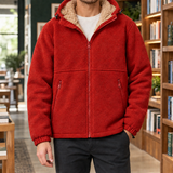 Erasmus-Reid Fleece-Lined Jacket - Red