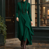 Savannah Asymmetric Maxi Dress - Green
