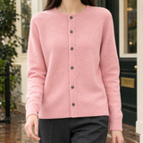 Astrid-Kate Cashmere Cardigan - Shrimp Pink