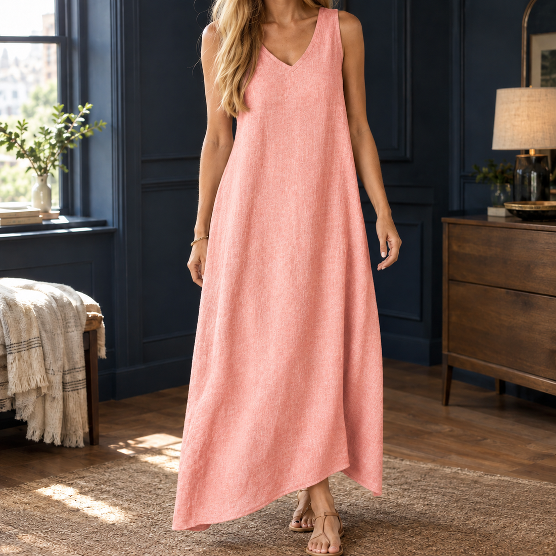 Calla-Rose Relaxed Maxi Dress - Pink