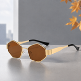 Huston Geometric Sunglasses - Tawny