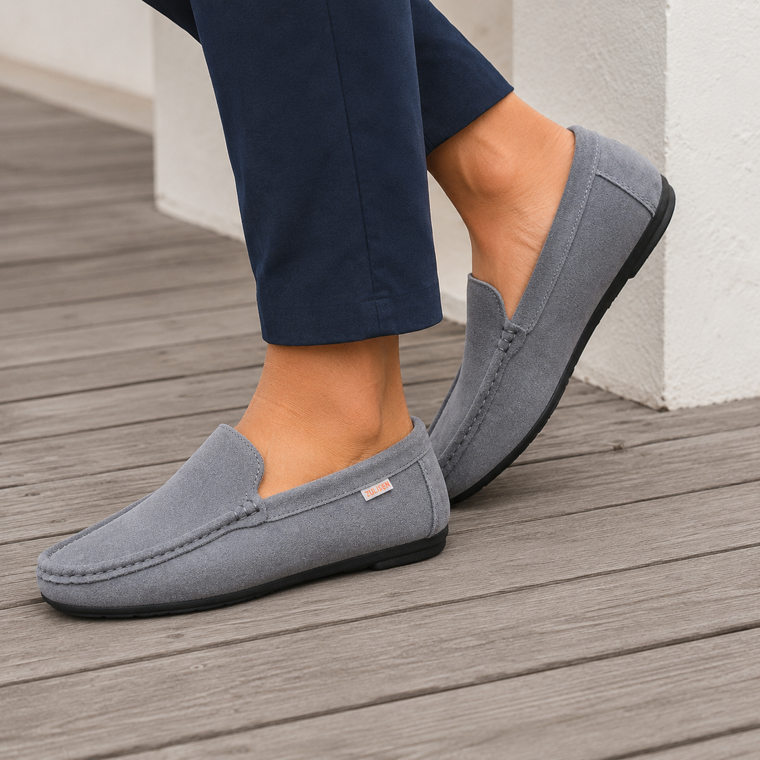 Marzano Slip-On Loafers - Gray