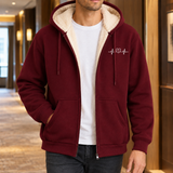 Gaultier Fleece-Lined Hoodie - Burgundy
