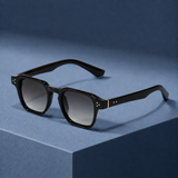 Yara-Sage Retro Sunglasses - Black Gray Fade
