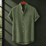 Beckett Stand Collar Shirt - Green