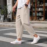 Pascal Relaxed Capri Pants - Khaki