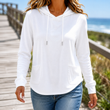 Anouk-Faye Drawstring Hoodie - White