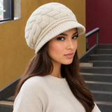 Allington Cable Knit Cap - Beige 2