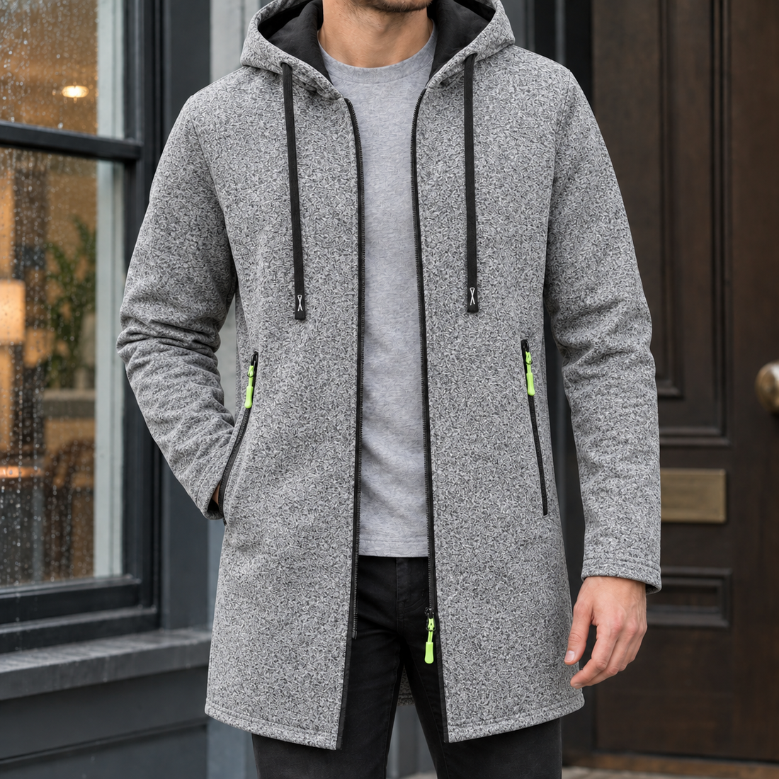 Stephen Longline Jacket - Light Gray