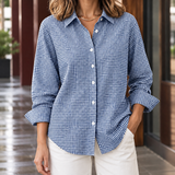 Hyacinth-Lane Collared Shirt - Blue
